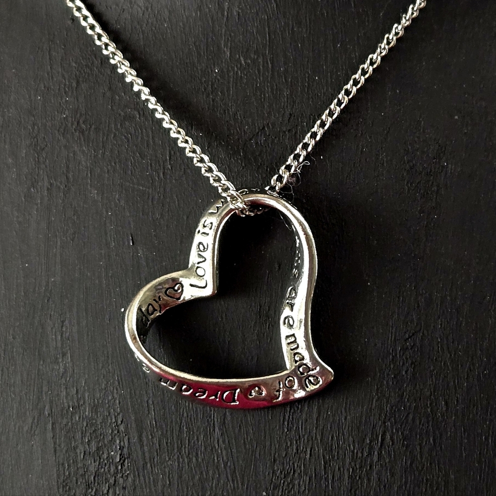 Silver Heart Pendant Necklace